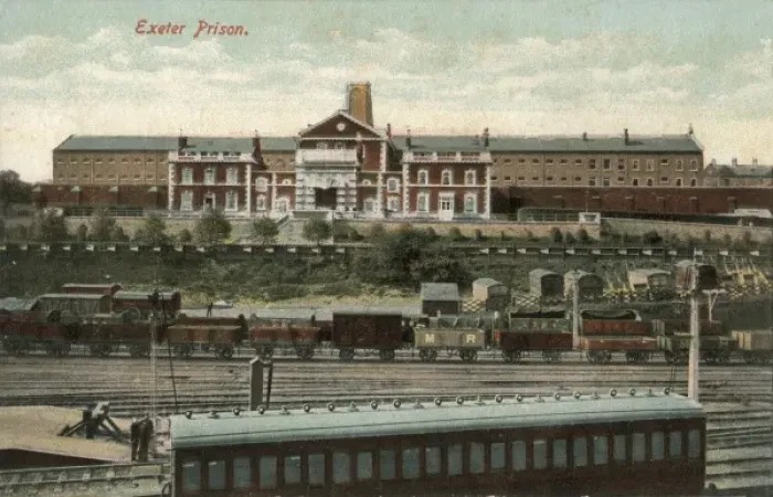 Framed Print : General View of Exeter Prison Print, Devon 1900s Framed Print : General View of Exeter Prison Print, Devon 1900s