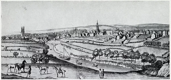 General view of Manchester and Salford