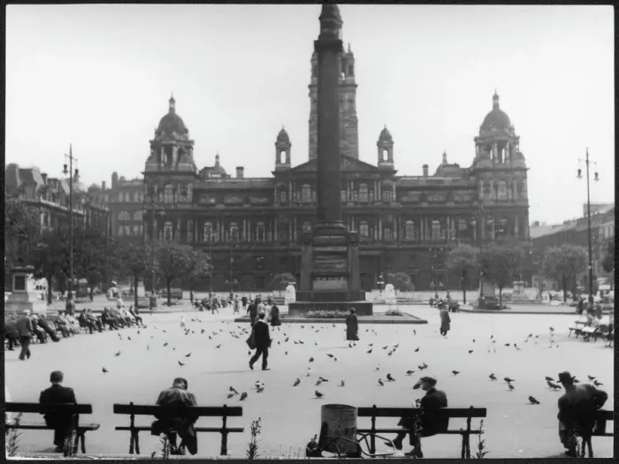 Framed Print : George Square Print, Glasgow Framed Print : George Square Print, Glasgow