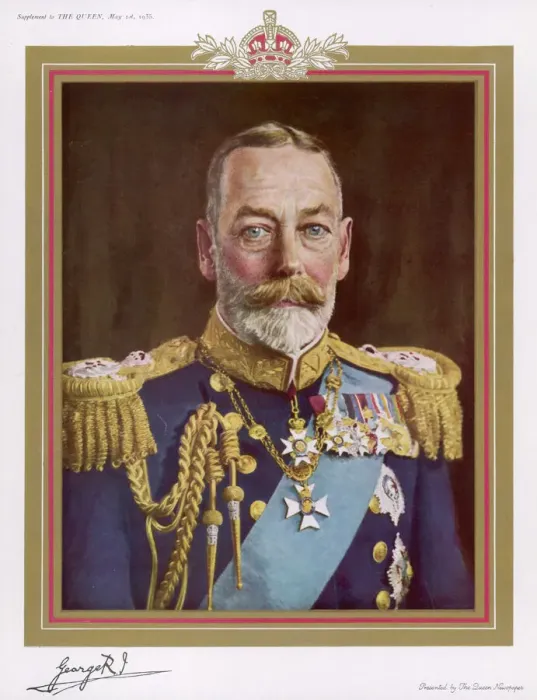 Framed Print : George V Print: 1935 Portrait of a British King Framed Print : George V Print: 1935 Portrait of a British King