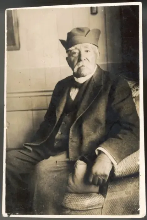 Framed Print : Print of Georges Clemenceau, the Tiger, in his home Framed Print : Print of Georges Clemenceau, the Tiger, in his home