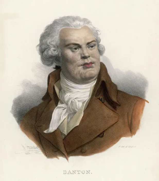 Framed Print : Georges Jacques Danton Lithograph Print