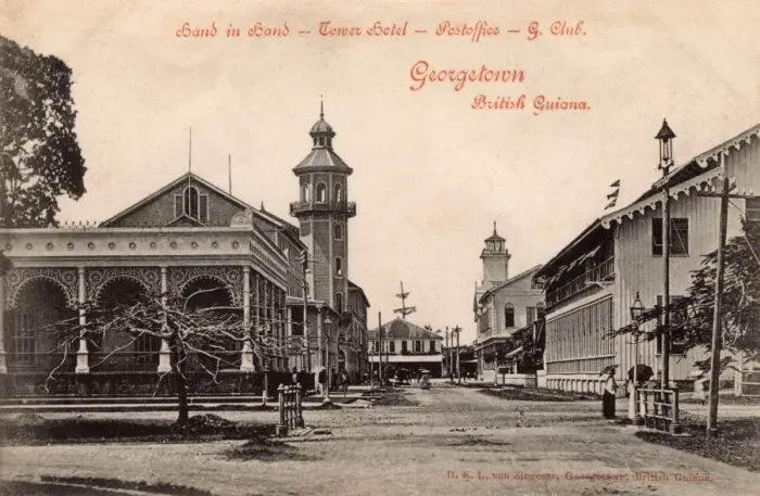 Framed Print : Georgetown, Guyana Print circa 1901 Framed Print : Georgetown, Guyana Print circa 1901