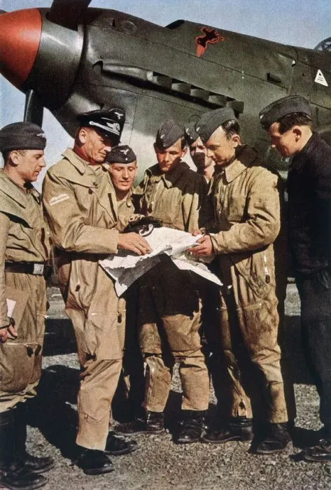 Framed Print : German Pilots Briefed Print Framed Print : German Pilots Briefed Print