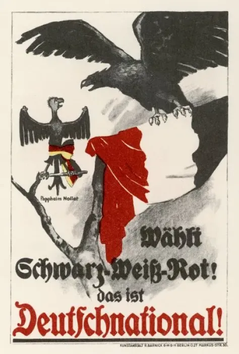 Framed Print : 1924 German Print of Deutschnational Party Eagles Framed Print : 1924 German Print of Deutschnational Party Eagles
