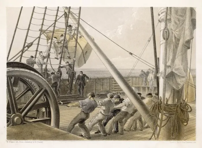 Framed Print : Mid-Ocean Buoy Launch Print
