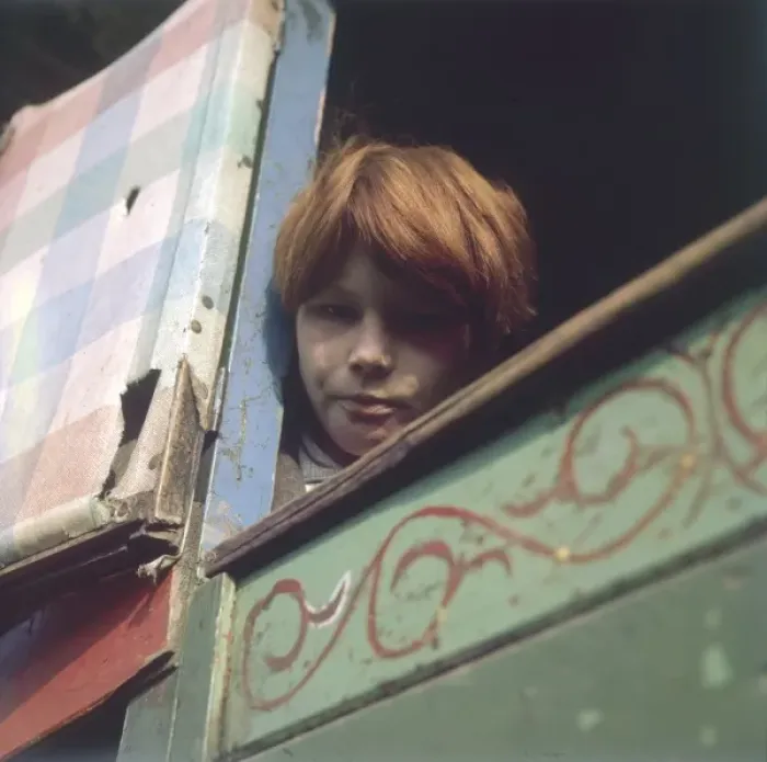 Framed Print : Ginger-Haired Gypsy Boy Print Framed Print : Ginger-Haired Gypsy Boy Print