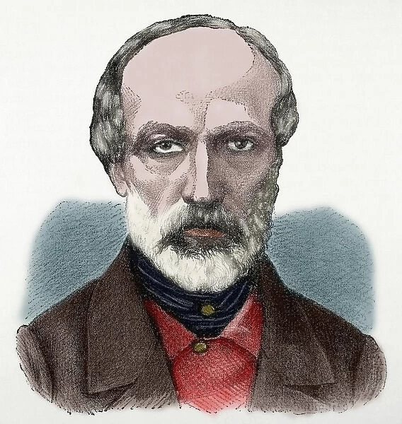 Giuseppe Mazzini (1805-1872). Italian politician, activist f