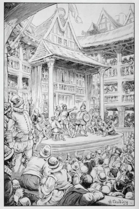 Framed Print : Globe Theatre Performance Print Framed Print : Globe Theatre Performance Print