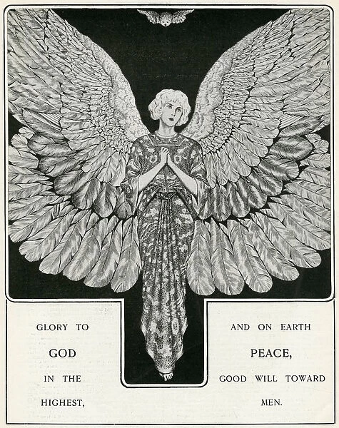 Angel. Glory to God in the highest and on Earth PEACE, Good will towards men