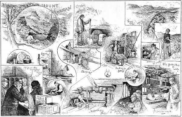The Gold Mines of Mount Morgan, Wales, 1888