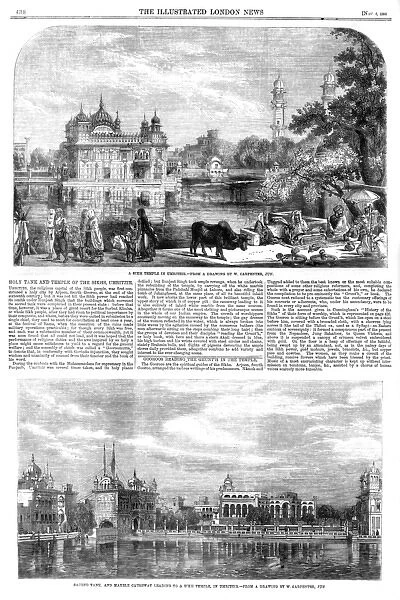 The Golden Temple, Amritsar, ILN 1858
