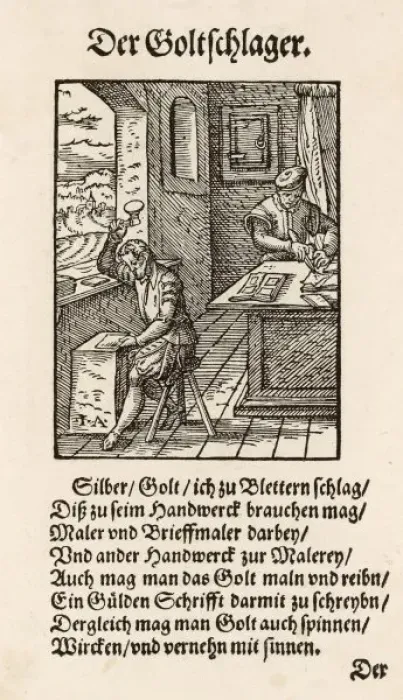 Framed Print : Goldsmith at Work Print