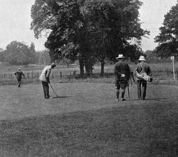 Golfer James Braid at Wimbledon Park