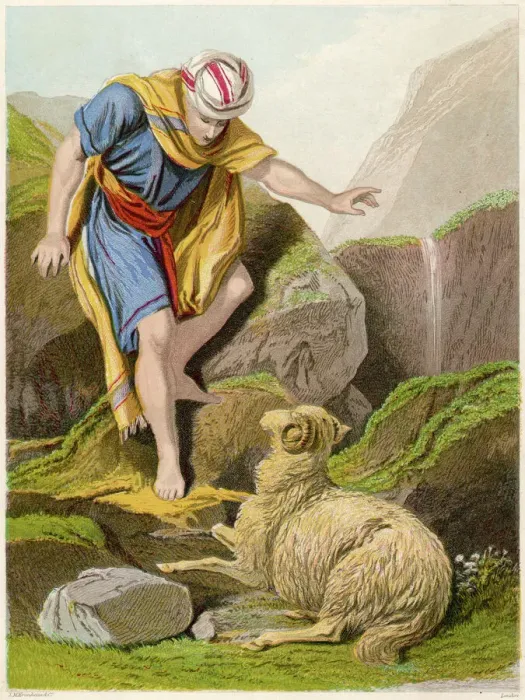 Framed Print : The Good Shepherd Print - Lost Sheep
