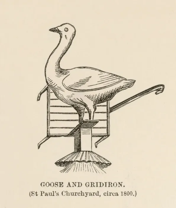 Framed Print : Print of the Goose and Gridiron Inn Sign Framed Print : Print of the Goose and Gridiron Inn Sign