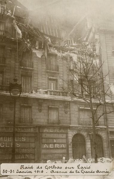 Gotha raid on Paris. First World War