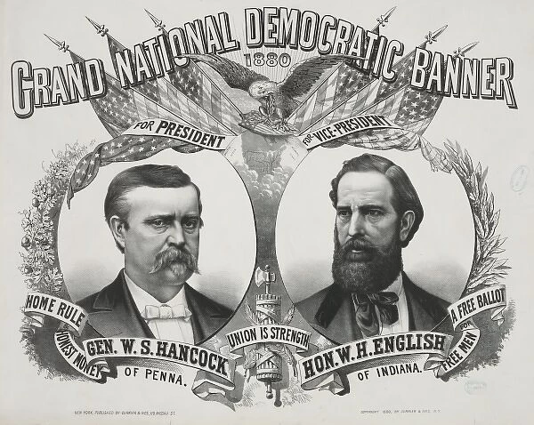 Grand national Democratic banner: 1880