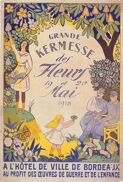 Grande kermesse des fleurs 19 et 20 mai 1918. A l Hotel de V