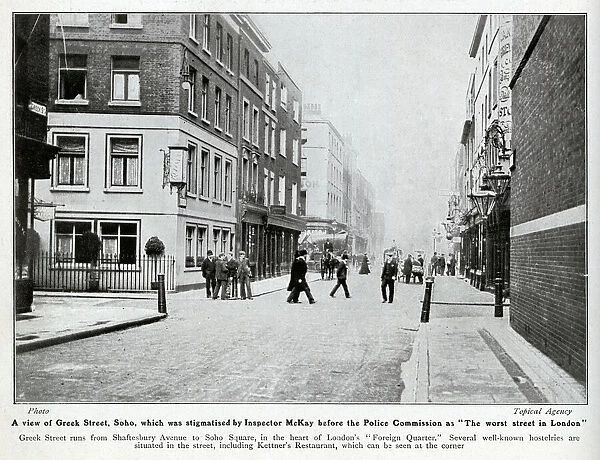 Greek Street, Soho, the Worst Street in London, 1906