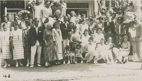 A group of happy holidaymakers at the Rathcoole guest house