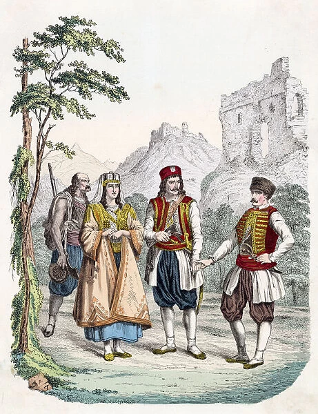 A group of Montenegrans Date: 1860