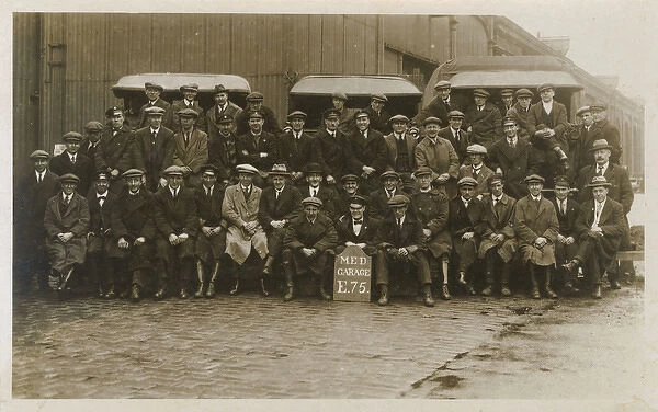 Group photo, men of the MED Garage E75