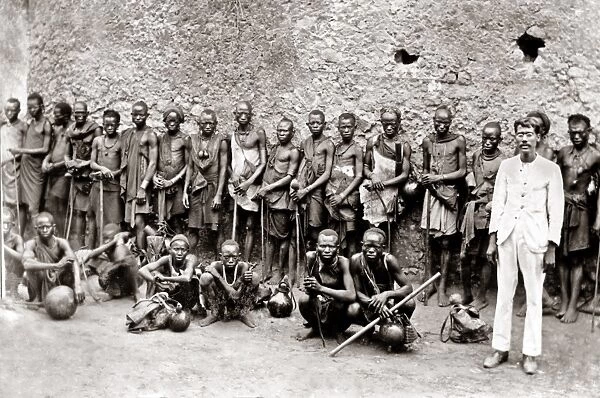 Group of Porters, Madagascar, circa 1890s