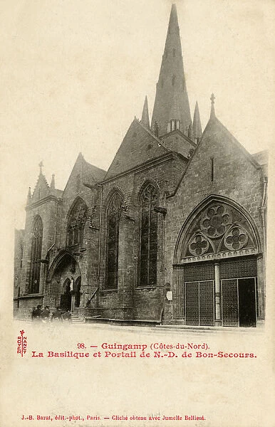Guingamp, France - Basilica de Notre Dame de Bon-Secours