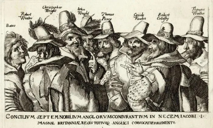 Framed Print : Gunpowder Plot Print: The Conspirators Framed Print : Gunpowder Plot Print: The Conspirators