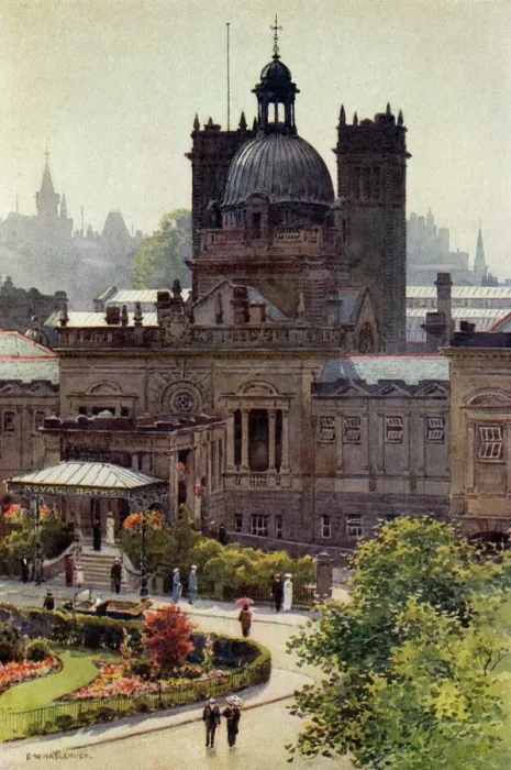 Framed Print : Harrogate Baths circa 1909 Print Framed Print : Harrogate Baths circa 1909 Print