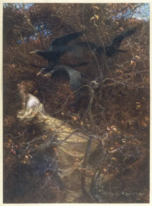 Framed Print : The Haunted Wood Print C1903 Framed Print : The Haunted Wood Print C1903