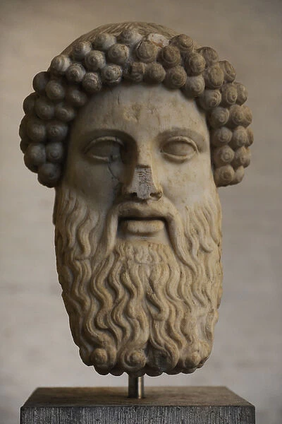 Head of Hermes Propylaios. Roman copy from an greek original
