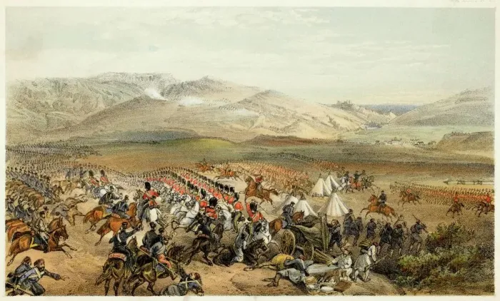 Framed Print : Heavy Brigade Cavalry Print
