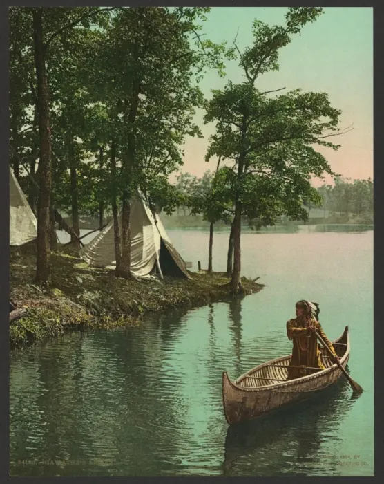 Framed Print : Hiawatha's Arrival, c1904 Print