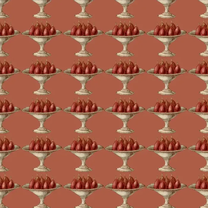 Framed Print : Red Background Repeating Pattern Print of Compote of Pears Framed Print : Red Background Repeating Pattern Print of Compote of Pears