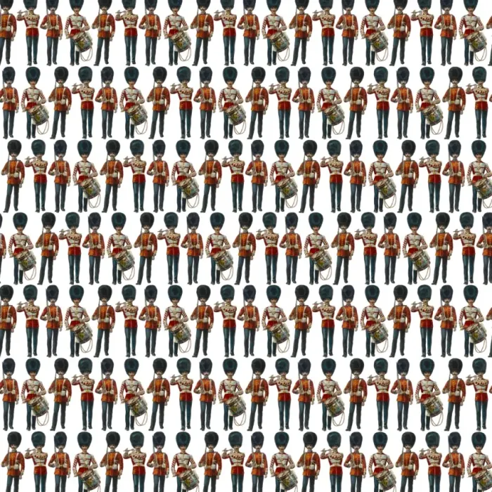 Framed Print : Repeating Pattern - Guardsmen White Background Print Framed Print : Repeating Pattern - Guardsmen White Background Print