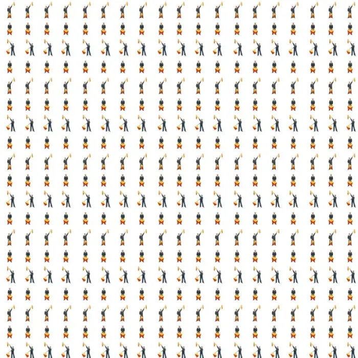Framed Print : Sailor and Semaphore Flags Repeating Pattern Print Framed Print : Sailor and Semaphore Flags Repeating Pattern Print