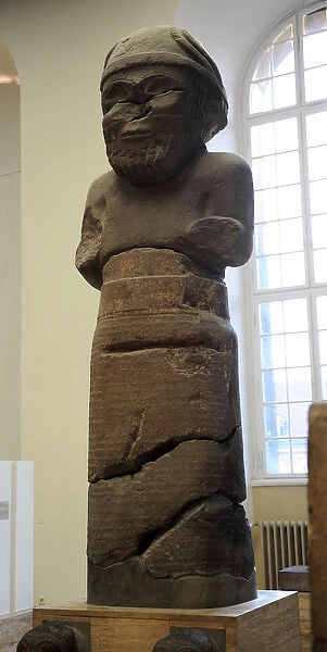 Hittite art. Colossal statue of the Weather God Hadad. Gerds