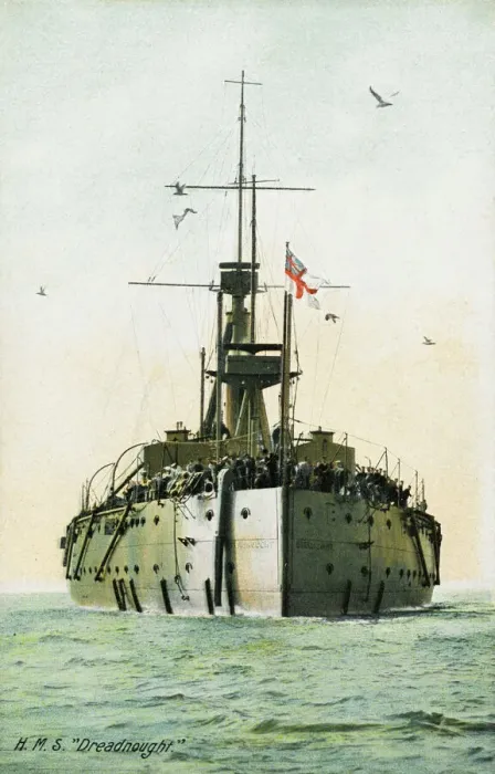Framed Print : HMS Dreadnought Print - A Forward View Framed Print : HMS Dreadnought Print - A Forward View
