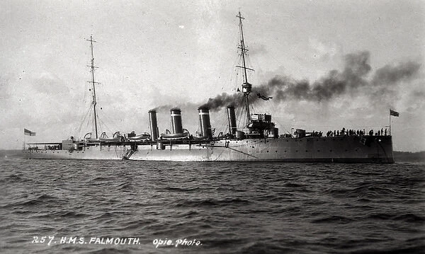 HMS Falmouth, British light cruiser