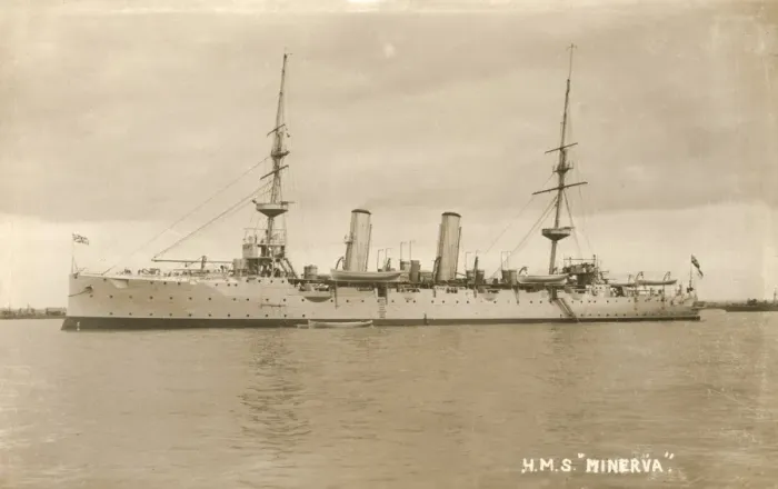 Framed Print : HMS Minerva Print, Eclipse Class Cruiser 1895-1920 Framed Print : HMS Minerva Print, Eclipse Class Cruiser 1895-1920