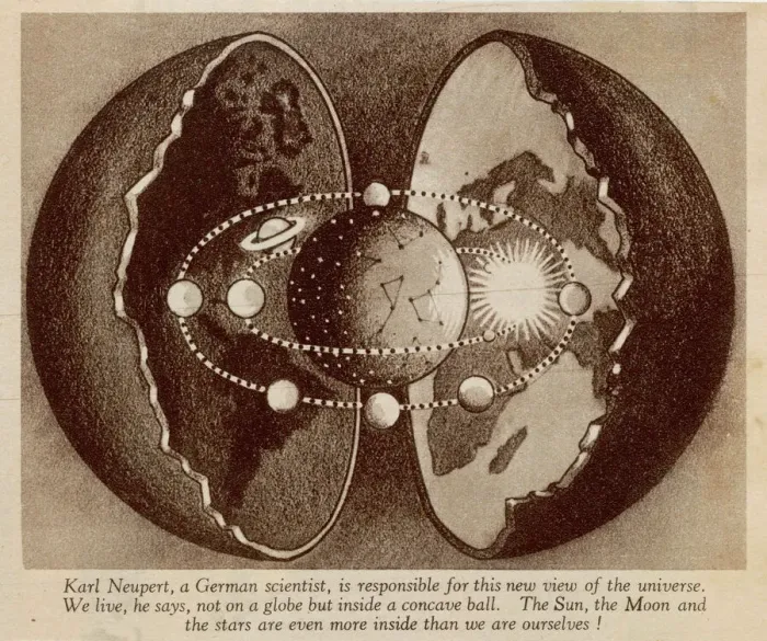 Framed Print : Hollow Earth Neuperts model Print Framed Print : Hollow Earth Neuperts model Print