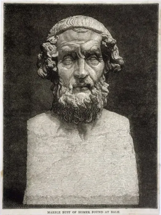 Framed Print : Homer Bust Print Framed Print : Homer Bust Print