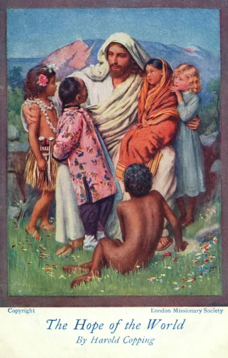 Framed Print : The Hope of the World - Jesus and Children Print circa 1910s Framed Print : The Hope of the World - Jesus and Children Print circa 1910s