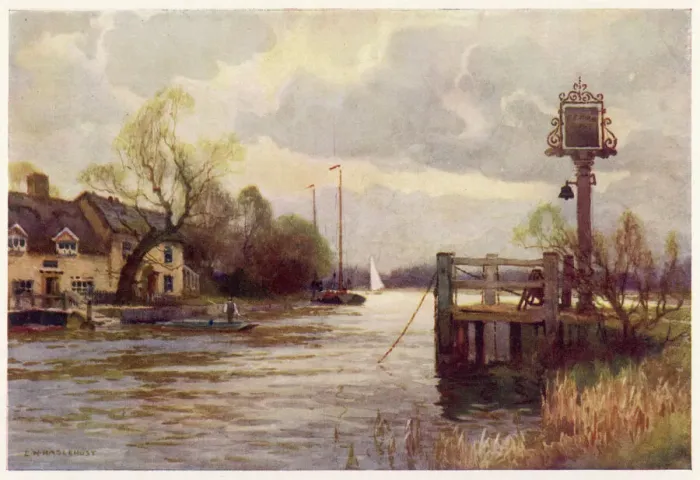 Framed Print : Horning Ferry Print Framed Print : Horning Ferry Print