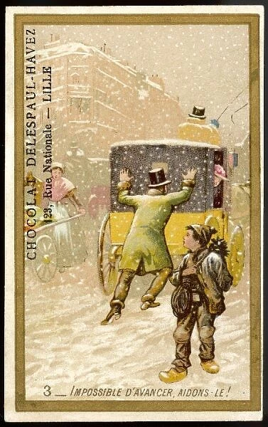 Horse Cab in Snow