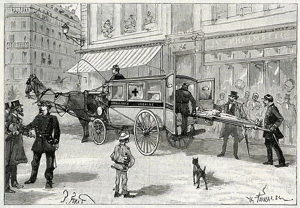 Horse-drawn ambulance 1888