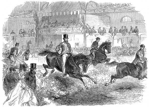 Horse Jumping at Islington, London, 1864