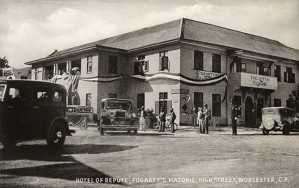 Hotel in High Street, Worcester, Cape Colony, South Africa